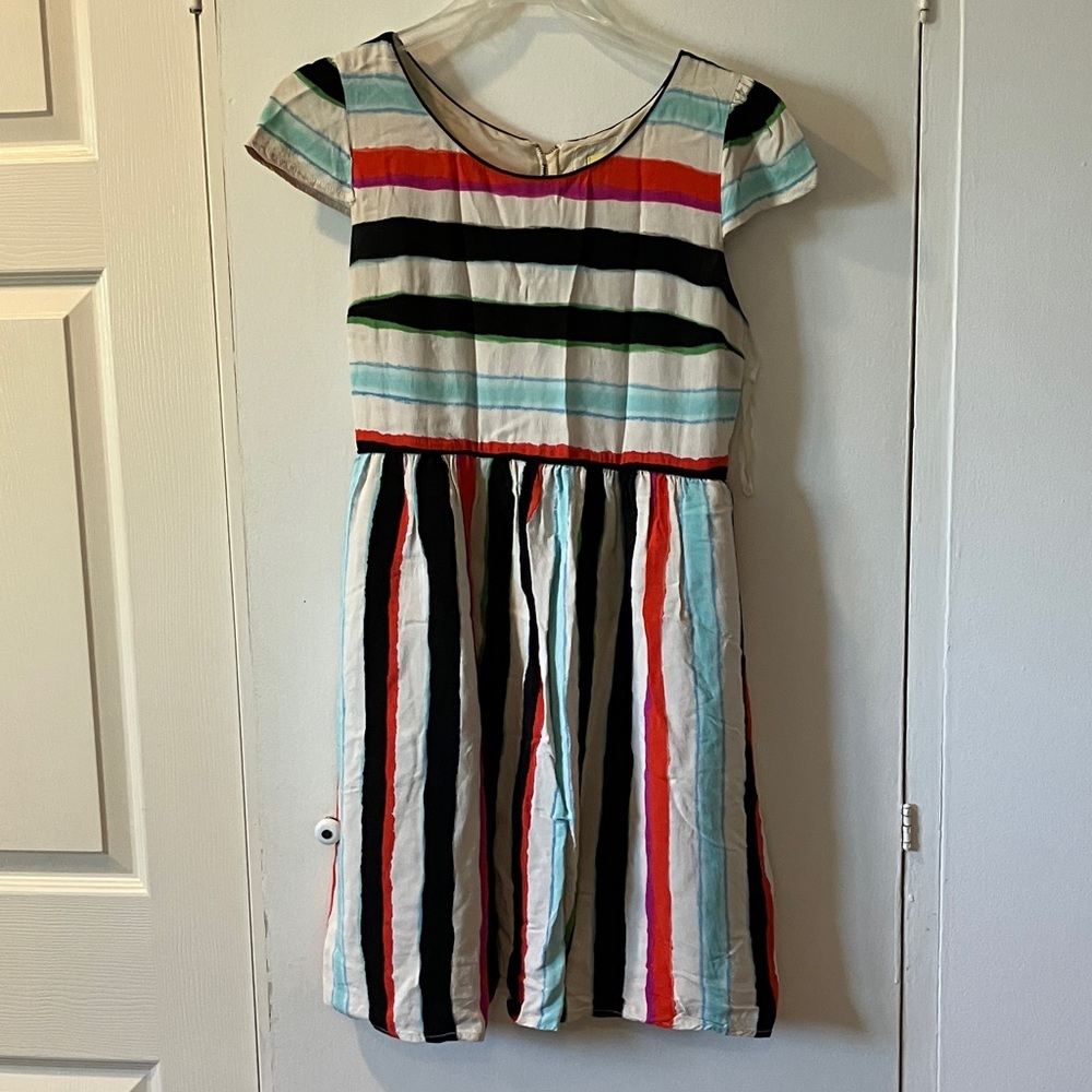 Maeve Multicolor Striped Midi Dress
